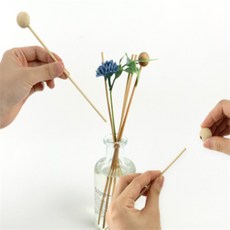 돕스 디퓨저우드볼스틱 롱 4개입 차량용디퓨저나무봉 실내방향제스틱 디퓨저리드스틱 차량용디퓨져우드볼