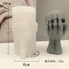 실리콘 몰드 할로윈용 핸드헬드 해골 캔들 장식 공예 유령 머리 석고 비누 에폭시 제작 도구 파티 선물, [01] A