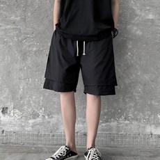 반바지코디 반바지 캐쥬얼반바지 밴딩 빅사이즈 5부