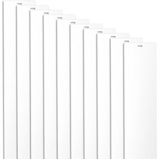 10개 세트 흰색 수직 블라인드 교체 슬랫 곡선 부드러움 82.68인치 x 3.50인치 간편 설치 UV 차단 수직 창문 블라인드(문과 창