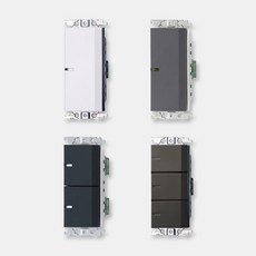 國際牌Panasonic GLATIMA系列 埋入式螢光開關 日本製 單切3路兩用, 1個, 二開關 110V,青炭灰 AH