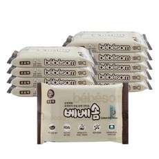 베베솜 무표백 순면건티슈 휴대용 100매(10매10팩) 신생아 아기 건티슈, 10개입, 10개