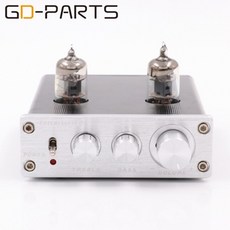 미니 6J1 진공관 프리 앰프 프리 앰프 스테레오 트레블베이스 튜브 버퍼 제어 HIFI 오디오 실버 블랙 1PC, 02 Black, 02 Black, 1개