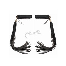 바이크 핸들 장식 테슬 인디언스컬 액세서리 그립 브라운 손잡이 태슬, 브라운 손잡이 커버+태슬