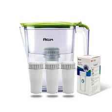 法國阿基姆AGiM 2.5L生飲級 震旦代理, 濾水壺+3入濾芯, 1套