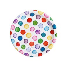 피플스파티 파티접시 도트 수채화 18cm, 18개, 2개