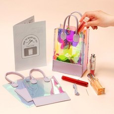 PVC 가죽가방 홀로그램 만들기 재료 공예 키트 diy 취미생활 크로스백, 단품, 단품