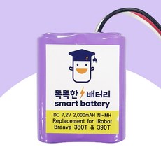 브라바 긴수명 배터리 KC인증 일본정품 380T 375T 390T Mint 5200 ( 국내 최신제조 )