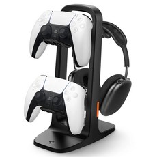 Spigen SGP VG400 多功能遊戲手把架 耳機架 適用 PS5 Xbox Series X S, 1個, SGP VG400-多功能遊戲手把耳機架