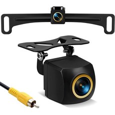 vampolo 백업 카메라 차량용 번호판 AHD 1080P 금속 170도 광각 후방 영상 SUV RV용 HDAHD, HD/AHD, 1개