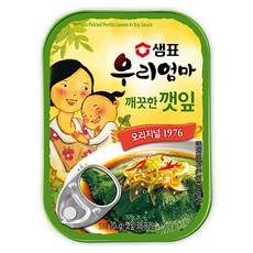 샘표 우리엄마 깨끗한 깻잎, 70g, 2개
