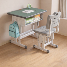 초등학생 전용 높이조절 어린이 학습용 책상 의자 세트, K30(800*500mm)