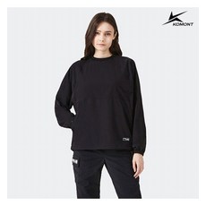 코몽트 여성 패커블 맨투맨 블랙
