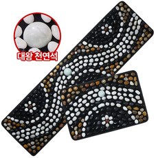 장명백세 돌발매트 2종세트 초고밀도 지압매트 발지압매트 풀세트 용천혈 발지압판 발사지매트 돌지압발판 피로회복 혈액순환 피로 건강 부모님선물, L+M 세트, 1개
