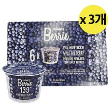 로버츠베리에 항공직송 재배가 아니라 채취하는 리얼 야생 핀란드 빌베리, 100ml, 18개