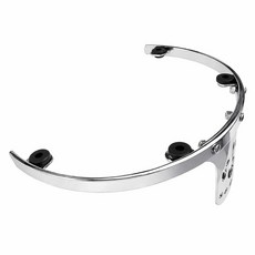 128354 AIAS 25.4cm(10인치) 6 러그 톰 후프 서스펜션 마운트 크롬 도금 드럼 분리 행거 시스템 하드웨어용 공명 향상 장착 플레이트, 25.4cm(10인치) - 6러그