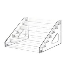壓克力階梯展示架 公仔手辦香水收納整理架, 1個, 化妝品壓克力展示架, 透明
