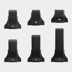 루프랙 가로바 자동차용 지붕 캐리어 고정 클립 프레임 캠핑 수하물 랭글러 카니발 레이 스타리아 차량용 익스테리어용품, 1개, 19.5CM 스탠드 4개 세트 높이 23.5-25.5c