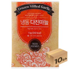 1박스) 냉동 다진마늘 1kg x 10개입, 10kg, 1개