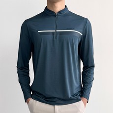 김영주스포츠 남성 미모필 티셔츠 KRMT6235 봄 여름 가을 골프 출근 아웃도어 데일리 스판 반집업