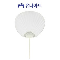 종이 원형부채 종이