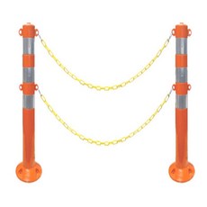 고리형 안전구역표시봉 안전볼라드 8x75cm 고리안전봉 안전탄력봉 안전펜스