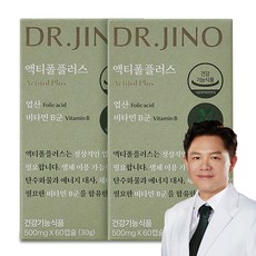 DR.JINO 닥터지노 액티폴 플러스 2개 4세대 활성형 엽산 비타민B, 60정
