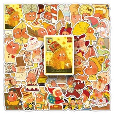 번블랙 팝마트 라부부 작은별 은별이 캐릭터 다꾸 폰꾸 방수 스티커, 1세트, 50개입, 작은별1