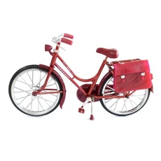 호환 클래식 레트로 철 자전거 모델 장식품 풍선 라이터 데스크탑 공예와 홈 오피스 선물, 01 red color