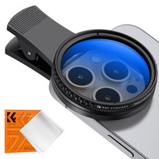 K&F CONCEPT 휴대폰 필터 핸드폰 렌즈 필터 52mm, CPL, 1개