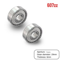 626ZZ 프린터 608ZZ 스케이트보드 3D 그루브 685ZZ 688ZZ 스쿠터용 607ZZ 623ZZ, 100PCS, 1개