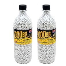 아카데미과학 초음파 가공 비비탄 (흰색) 5000발 (17514W) (6mm 총알), 2개