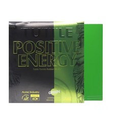 국내배송 터틀 TUTTLE Positive Energy 컬러 커버 중국 탁구 러버 칼라 라바, 그린, 1개