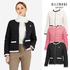 [사은품증정] 빌트모아 여성 골프웨어 라운드 경량 패딩 점퍼 533030