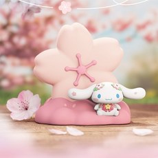 三麗鷗家族春日櫻花系列小夜燈 卡通造型夜燈 居家擺件飾品 萌系禮物, 大耳狗櫻花夜燈