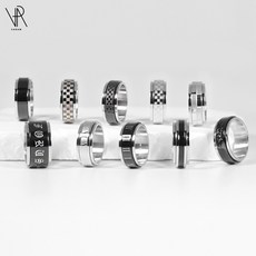 VARAM 써지컬316L스틸 회전반지 10종