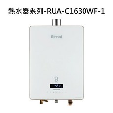 Rinnai 恆溫熱水器 節省空間 安全節能, RUA-C1630WF 液態瓦斯