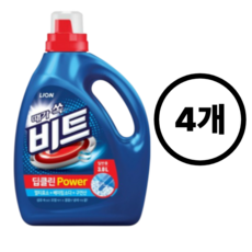 비트 진드기 액체 세탁세제 드럼용 본품, 4개, 3L