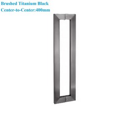 호환 1개 SUS304 유리 도어 바 풀 백투백 마운트 로즈 골드 화이트 블랙, 19 1Brushed Black 400mm