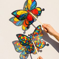 오늘놀이 봄 곤충 나비 썬캐쳐 DIY 키트 셀로판지 KC인증, 1개