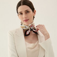 매장정품 DAKS 닥스 실크 스카프 FKO012O 1325515, 블랙