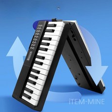 전자피아노 전기 88키 블루투스 접이식 디지털 유치원 입문용 61 건반, B. 블랙 88키 블루투스+접이식 스탠드, 1개