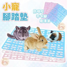 寵物腳踏墊 防卡腳板, 1個, 小動物_鼠兔腳墊_藍