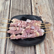 닭꼬치 10개 순살 닭꼬지 간편식 에어프라이어 술안주 간식, 1개, 380g