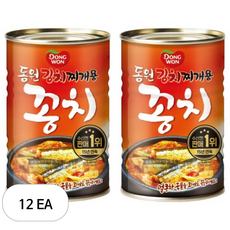 동원 김치찌개용 꽁치, 300g, 12개