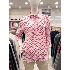 루이까스텔 여성 봄 꽃 남방 루즈핏 셔츠 플라워 프린트 7부 셔츠 남방 7LOSH336