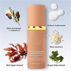 SNOWZOOM 粉底液 SPF 50 保濕 均勻膚色 仿膚色技術, 1個, 國內銷售，購買等同默認免責聲明）