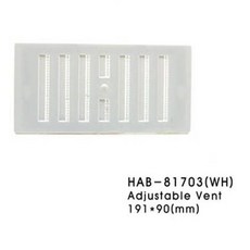 화장실환풍기 개폐조절쇠부리그릴PVC-조절형 소(HAB-8, 본상품