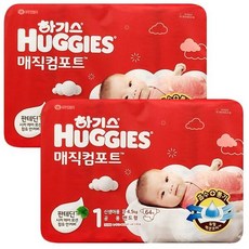 하기스 매직컴포트 공용 밴드형 64매, 1단계, 2개