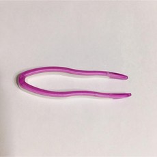 雙色短夾 隱形眼鏡夾 購物滿百才出貨, 紫, 2個
